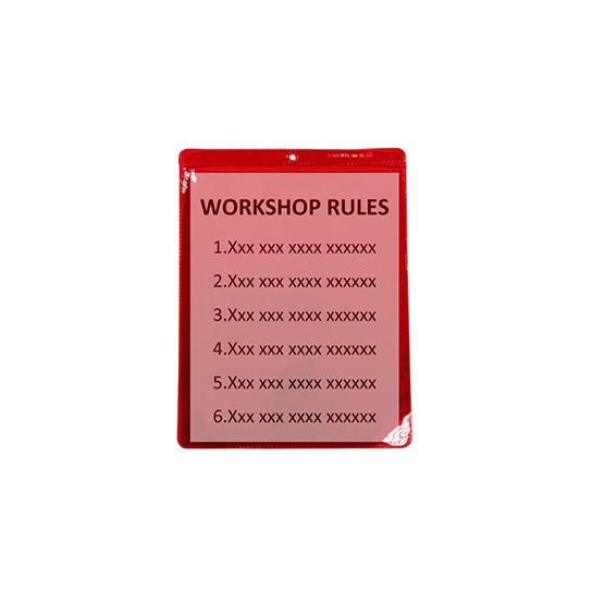 透明信封袋(紅色)